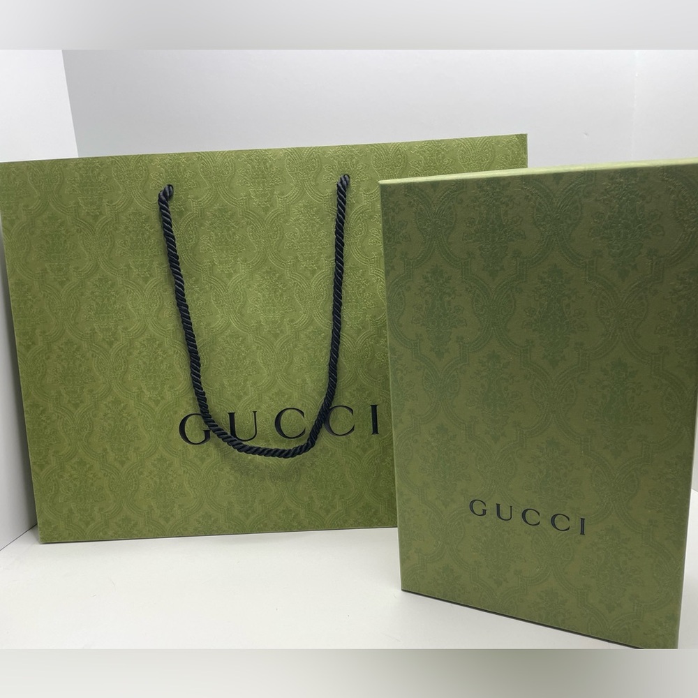 GUCCI PURSE BOX EMPTY & Shopping Bag & Ribbon & Dustbag